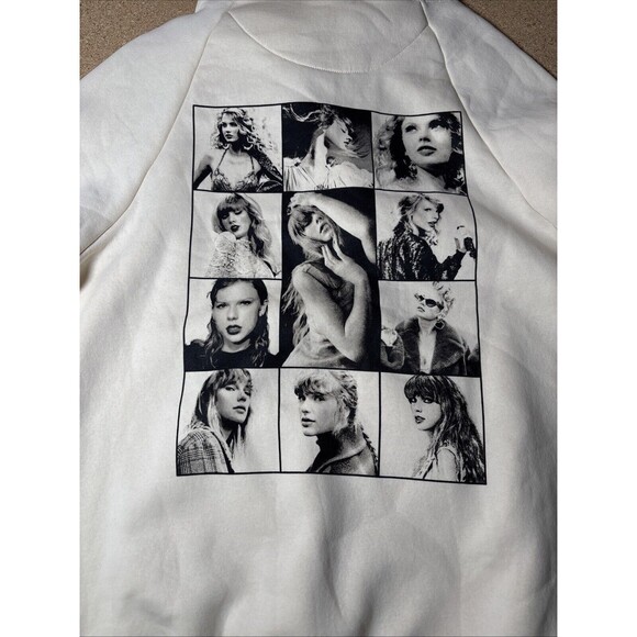 Taylor Swift Eras Tour Cream Hoodie Size M D1 - Picture 7 of 9
